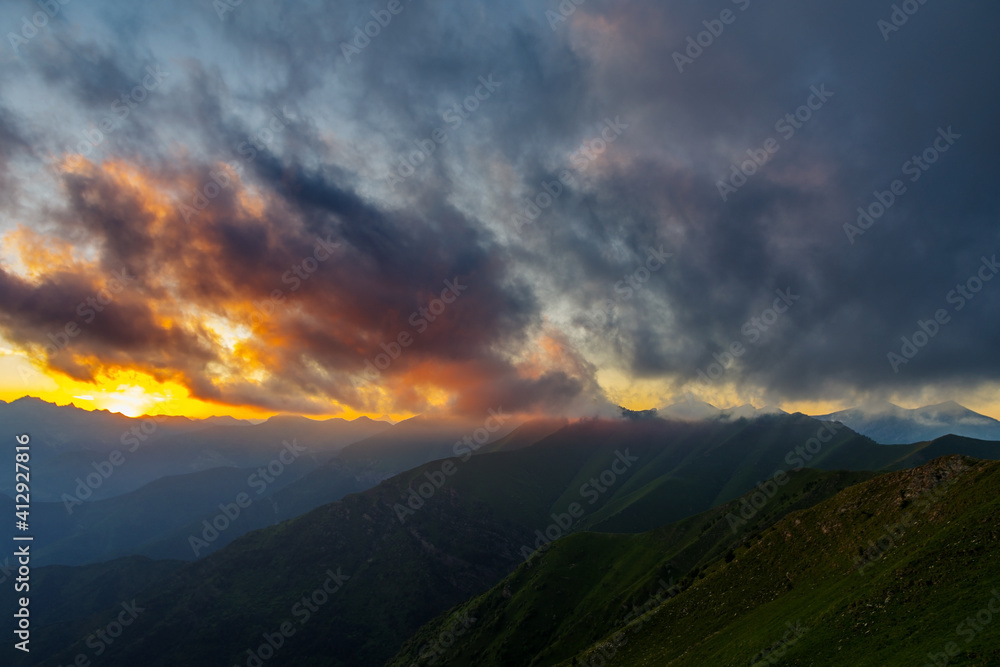 Maritimes Alps mountain massif, countryside near Briga Alta, Piedmont region, Italy