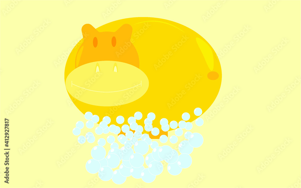 Soap. Hippo. Soap animal with bubbles. Soap. Hippo. Soap animal with bubbles.
