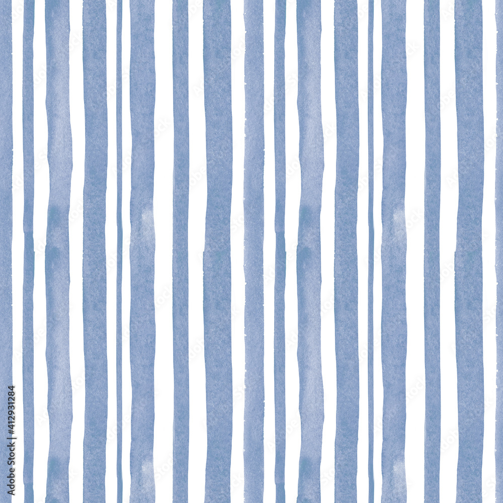 Abstract patterns, blue stripes, lines, vertical. Seamless pattern with hand draen watercolor illustration. Round shapes for design background, template, cover, wallpaper, packaging, wrapper. Abstract patterns, blue stripes, lines, vertical. Seamless pattern with hand draen watercolor illustration. Round shapes for design background, template, cover, wallpaper, packaging, wrapper.
