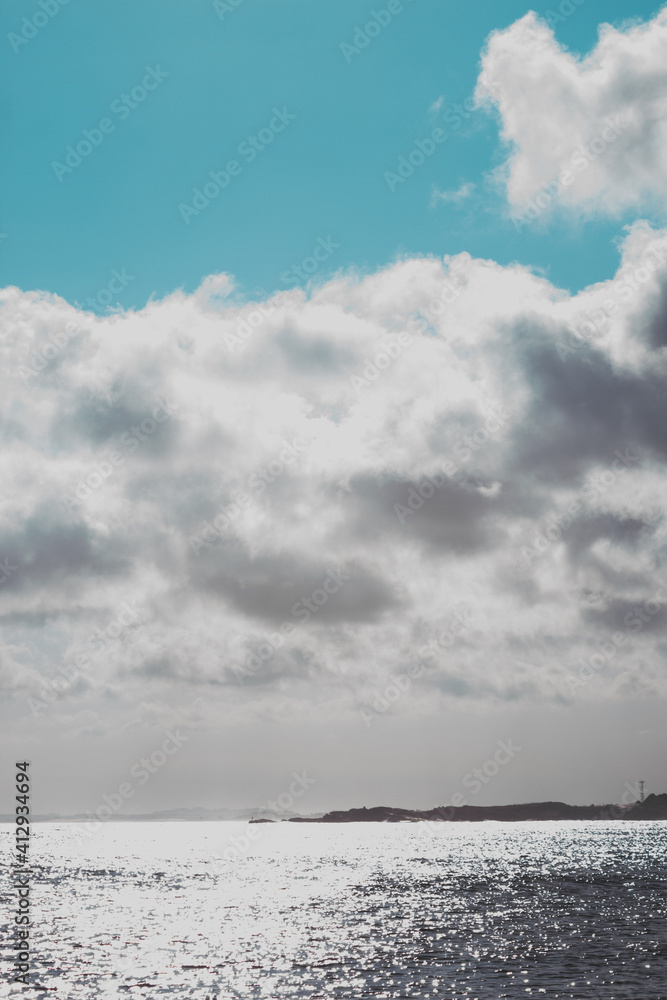 Fototapeta premium clouds over the sea