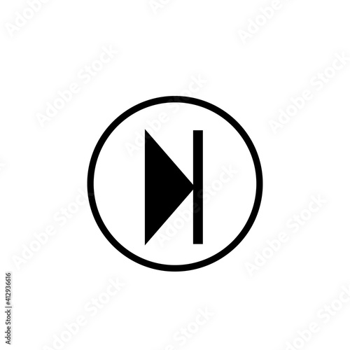 Skip to the end button symbol sign photo