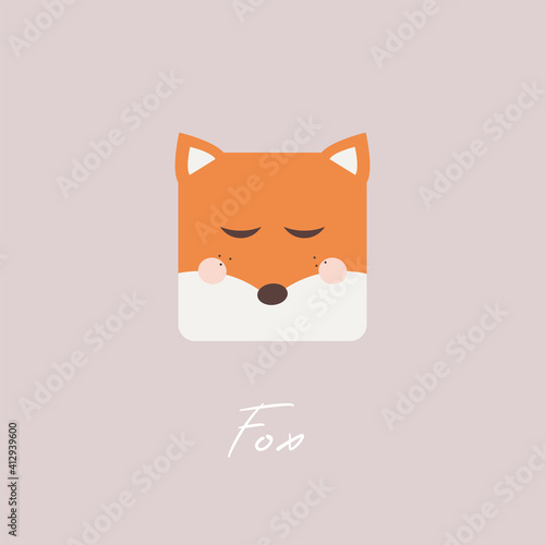 Children's Fox Illustration © JBlyth