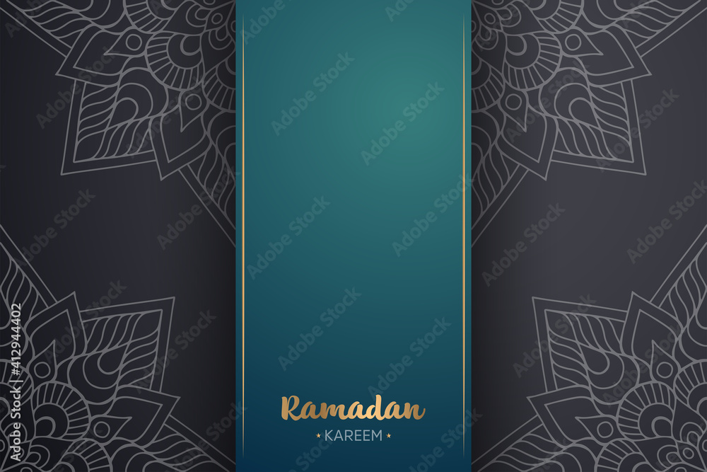 Ramadan kareem background with mandala ornament