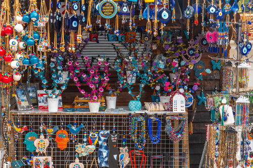 A small shop selling souvenirs in Nazarköy Kemalpaşa Izmir. photo