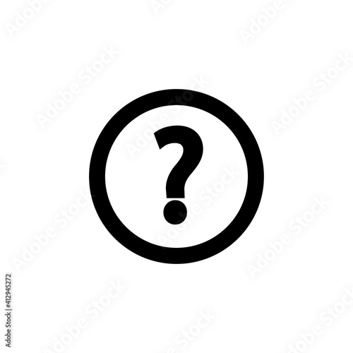Question line icon. Editable stroke. simple illustration mobile concept app line icon and web design. Editable stroke. Design template vector