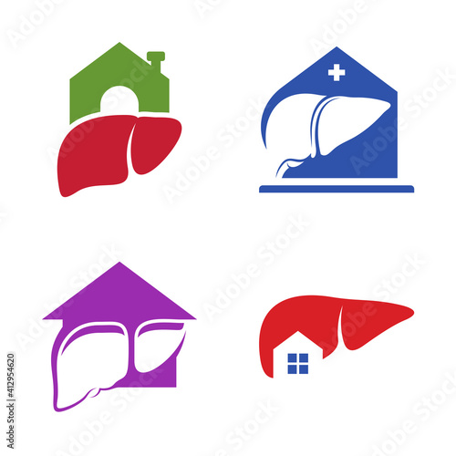 Set of House Liver logo vector template, Creative Liver logo design concepts
