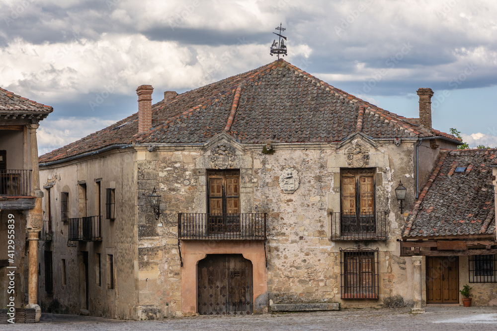 Streets of the medieval town of Pedraza in the province of Segovia (Spain) Streets of the medieval town of Pedraza in the province of Segovia (Spain)