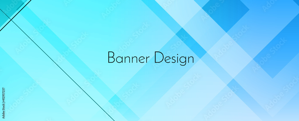 Abstract elegant blue pattern geometric decorative design banner background