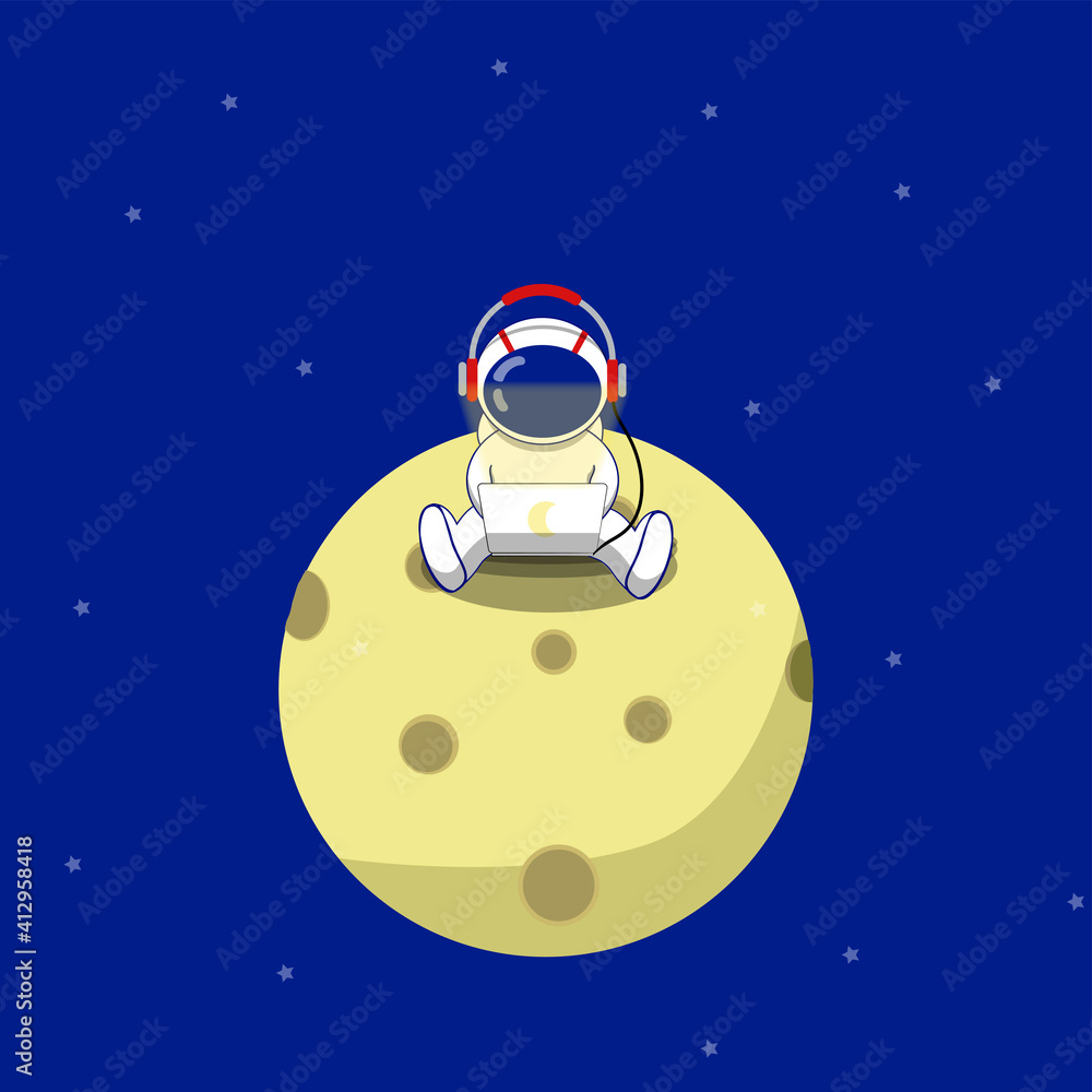 Naklejka premium ASTRONAUTA