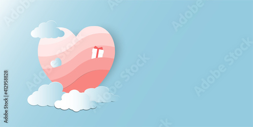 Vector symbols of love for Happy Women's, Mother's, Valentines Day, birthday greeting card design. And space for your messages