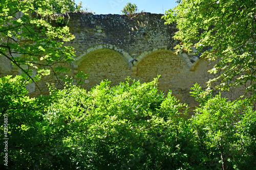 Montresor; France - july 12 2020 : historical castle photo