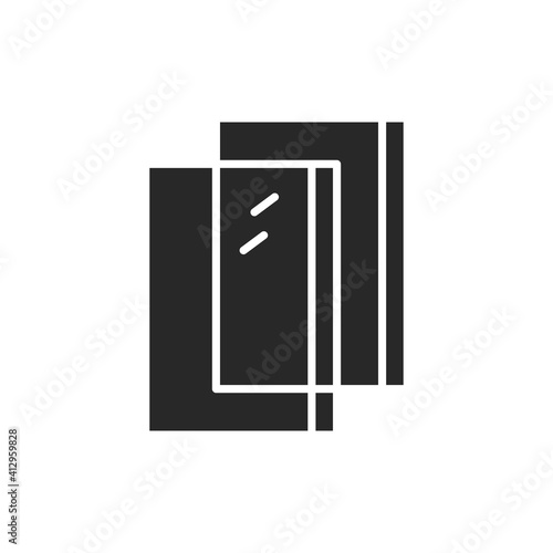 Glass unit color line icon. Pictogram for web page, mobile app, promo.