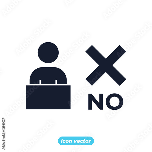 Voting and Elections Icon. Electronic voting symbol template for graphic and web design collection logo vector illustration