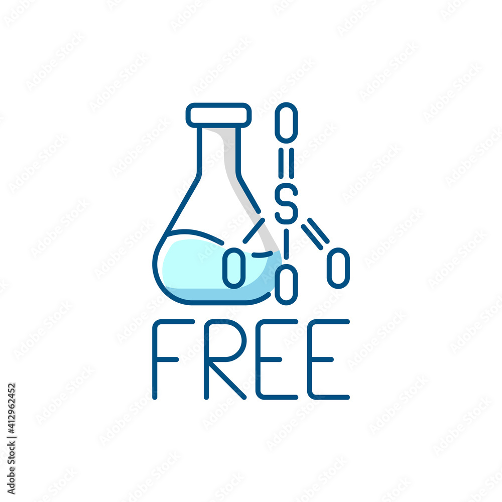 Sulfate free RGB color icons set. Producing body care products. Natural cosmetics concept. Creation of products without harmful chemical additives. Vegan skincare. Isolated vector illustrations Sulfate free RGB color icons set. Producing body care products. Natural cosmetics concept. Creation of products without harmful chemical additives. Vegan skincare. Isolated vector illustrations