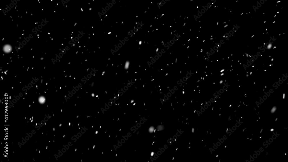 Light soft snow falling isolated on black 4k seamless loop. Place it over your footage in screen or add mode. Light soft snow falling isolated on black 4k seamless loop. Place it over your footage in screen or add mode.