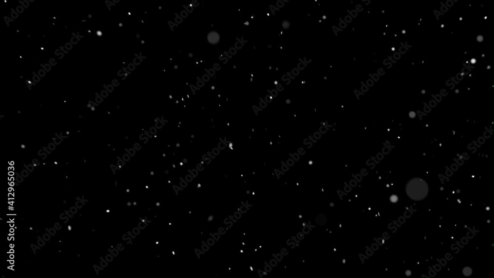 Light soft snow falling isolated on black 4k seamless loop. Place it over your footage in screen or add mode. Light soft snow falling isolated on black 4k seamless loop. Place it over your footage in screen or add mode.