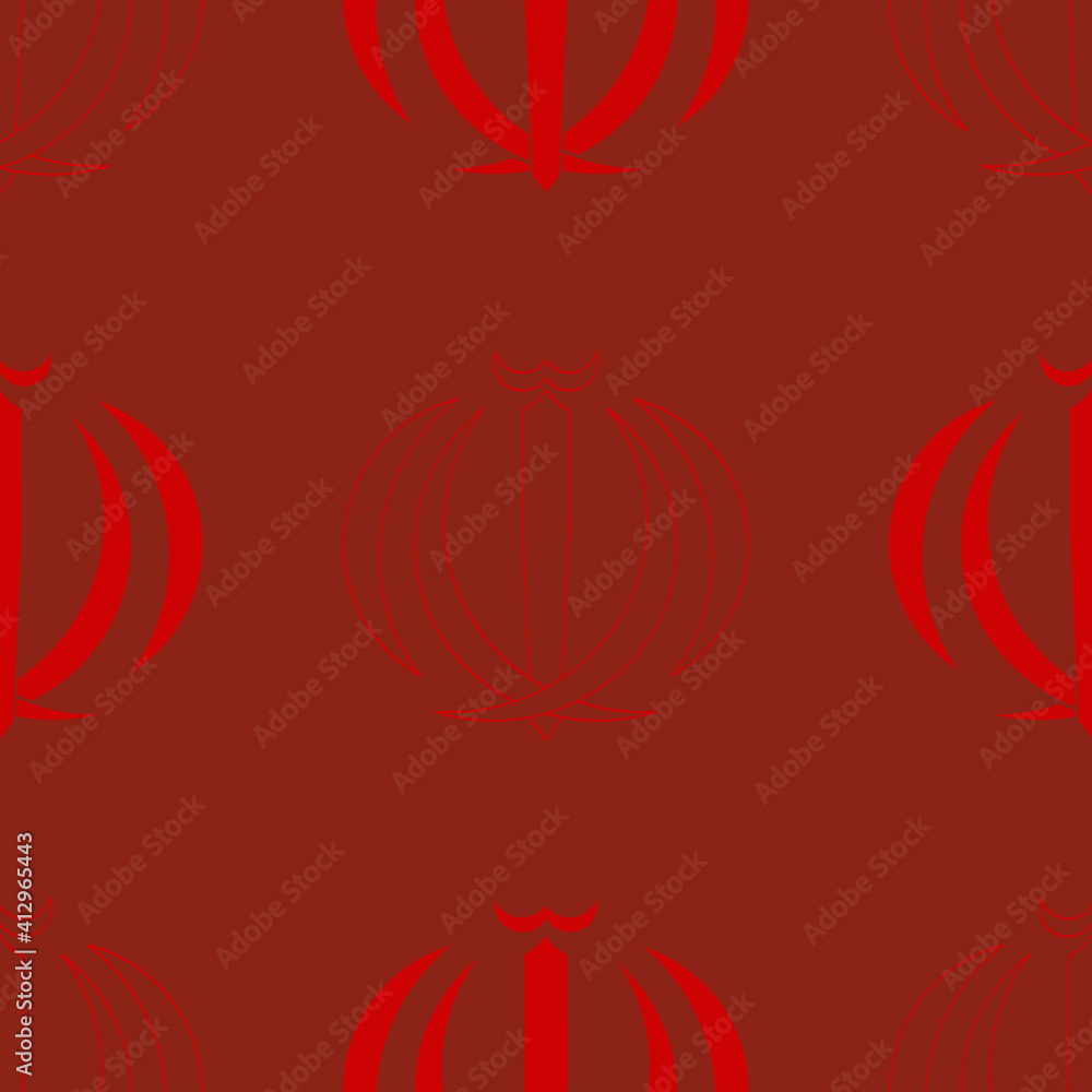 Seamless pattern with Emblem of Iran for your project