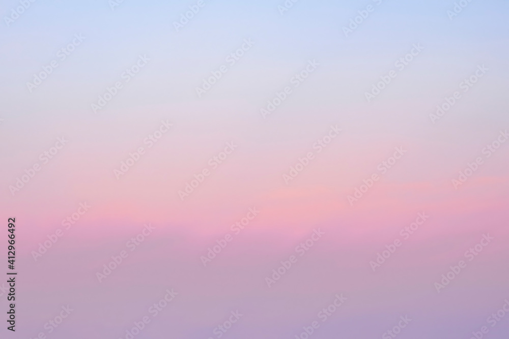 Natural sky blurred pink-blue gradient background.