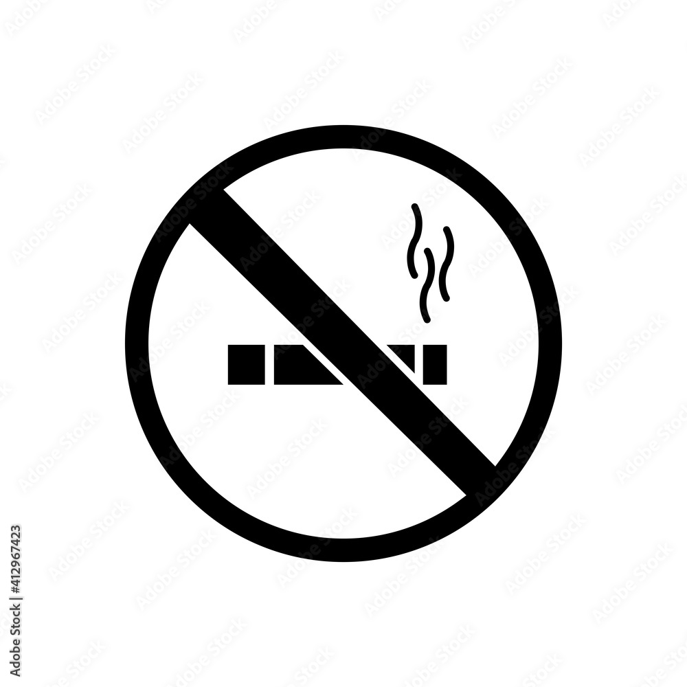 Smoking Icon Design Vector Template Smoking Icon Design Vector Template