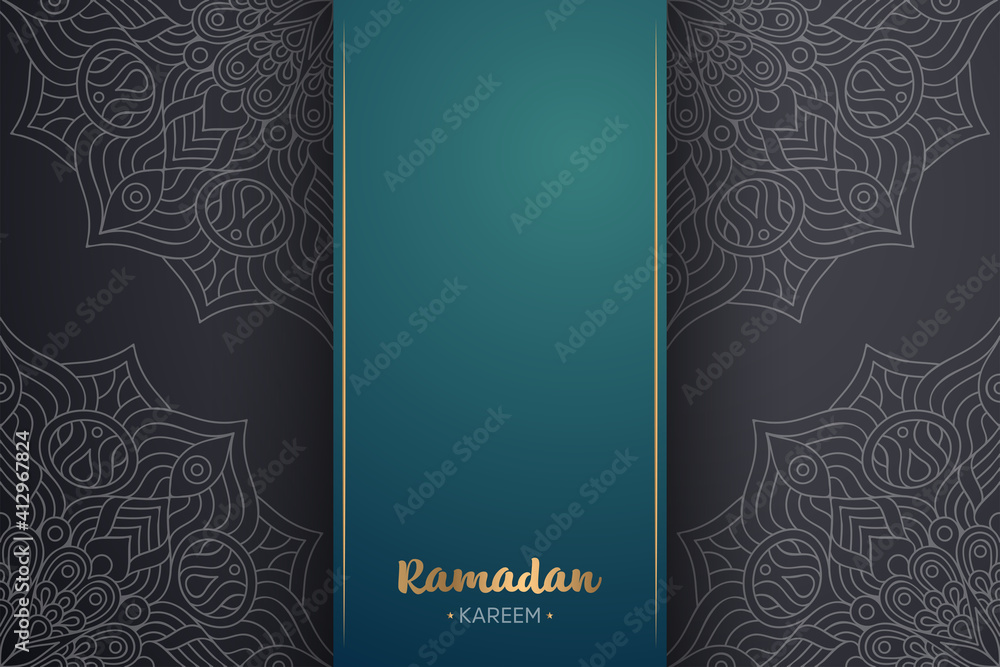 Ramadan kareem background with mandala ornament Ramadan kareem background with mandala ornament