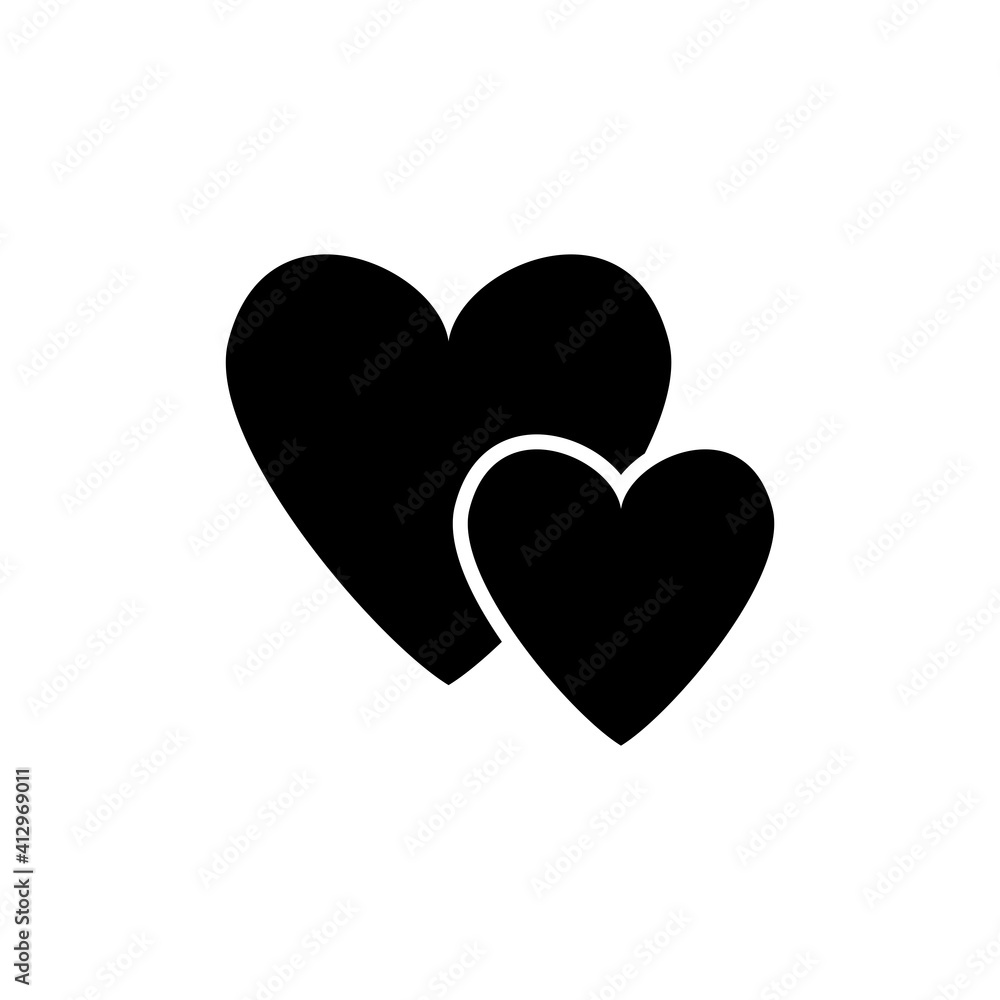 Love Heart Icon Design Template