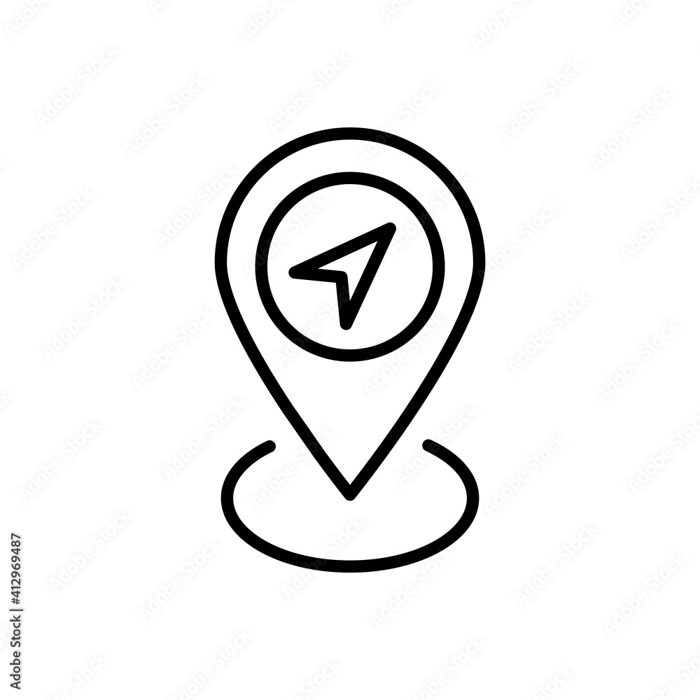 Pin Icon Design Vector Template Pin Icon Design Vector Template