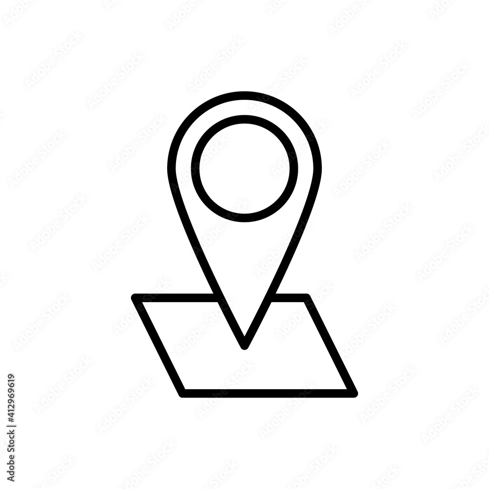 Pin Icon Design Vector Template Pin Icon Design Vector Template