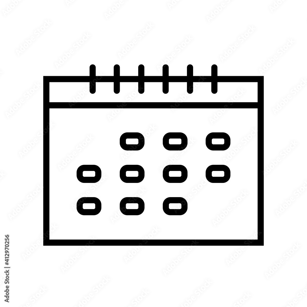 Calender Icon Design Vector Template Calender Icon Design Vector Template
