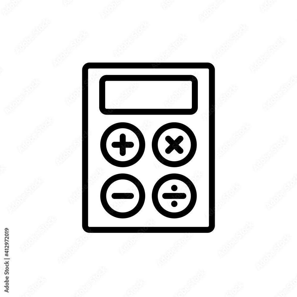 Calculator Icon Design Logo Vector Template