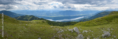 Panoramafoto Nockberge mit Millstätter See / Kärnten