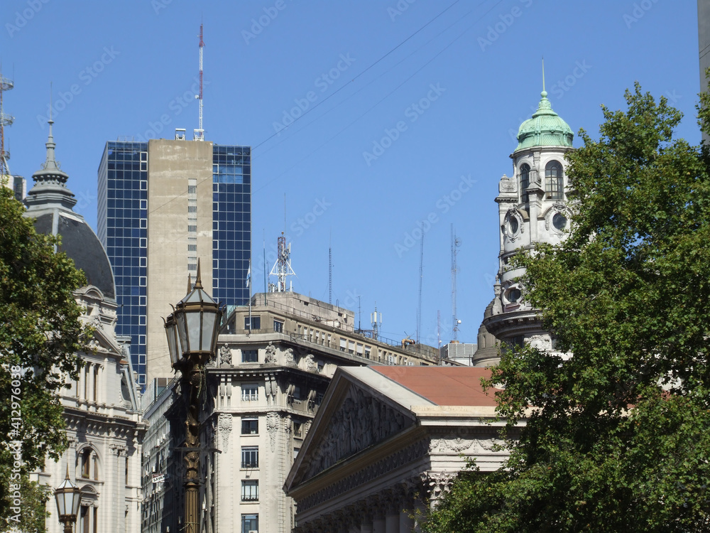 Buildings in the city of Buenos Aires, Argentina 