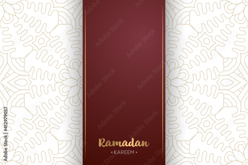 Ramadan kareem background with mandala ornament Ramadan kareem background with mandala ornament