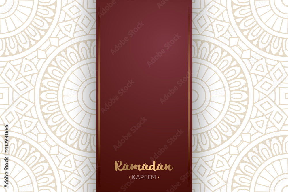 Ramadan kareem background with mandala ornament Ramadan kareem background with mandala ornament