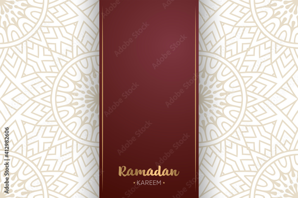 Ramadan kareem background with mandala ornament Ramadan kareem background with mandala ornament