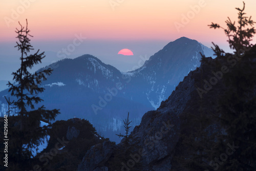 Fototapeta Naklejka Na Ścianę i Meble -  Winter Tatras in Eastern Europe