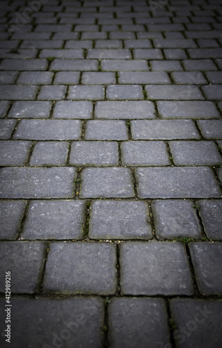 Paving stones on the ground