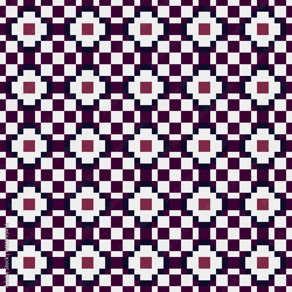 Fototapeta premium Abstract Cross Pattern generative computational art illustration