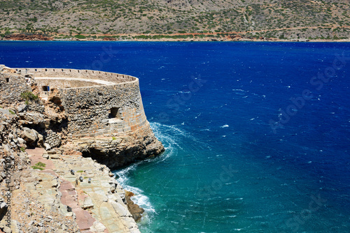 The fortress on Spinalonga Island, Crete, Greece photo