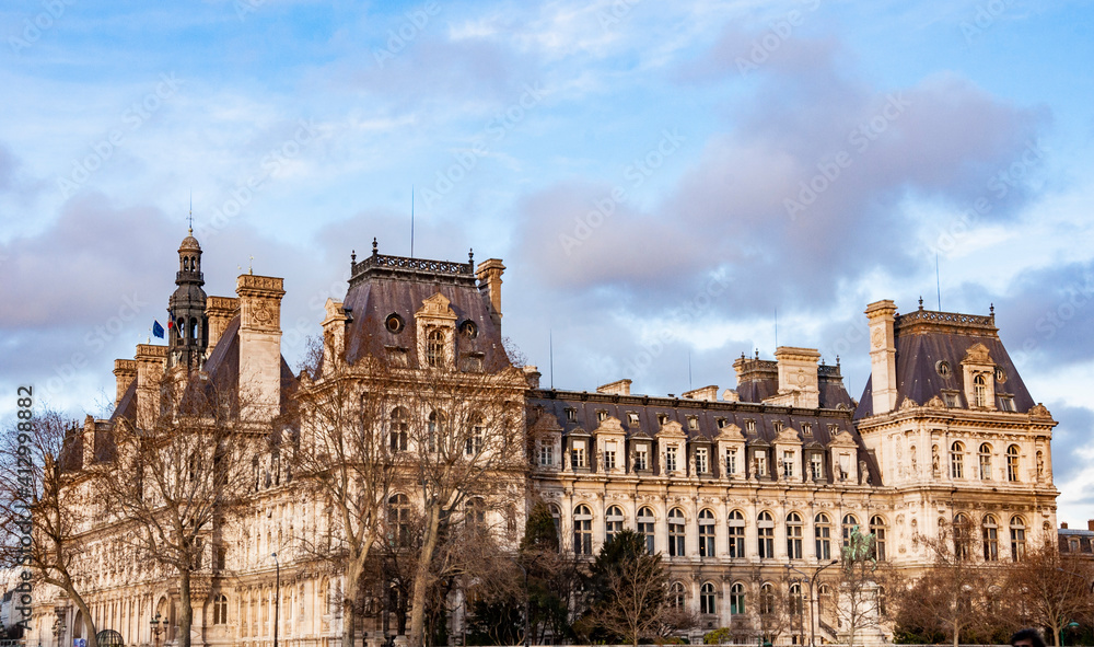 City hall, Hotel de la Ville in Paris - France