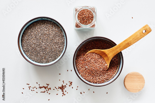 Flax and chia seeds.