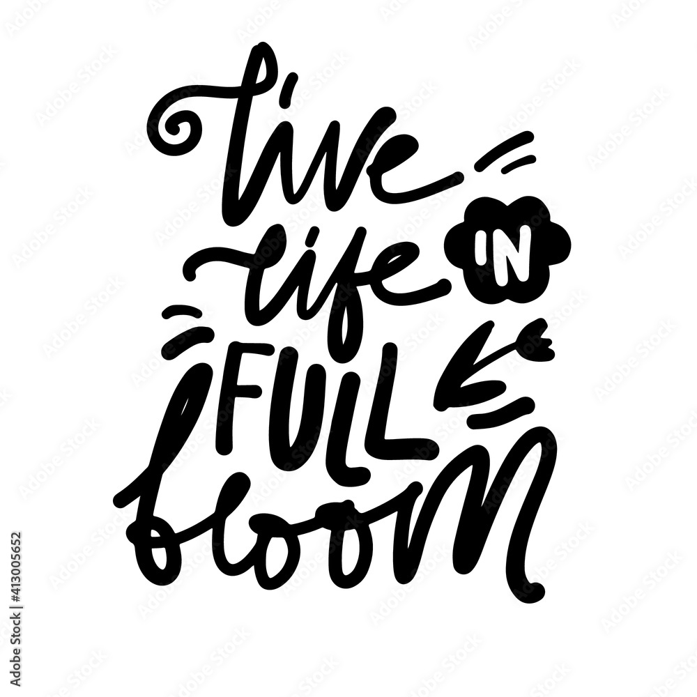 Sping inspirational quote for your design Sping inspirational quote for your design