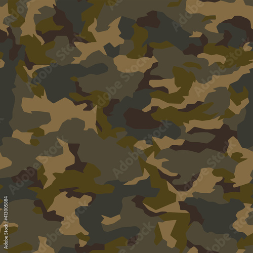 Full seamless camouflage texture skin pattern vector for military textile. Usable for Jacket Pants Shirt and Shorts. Dirty army camo masking design for hunting fabric print and wallpaper.
