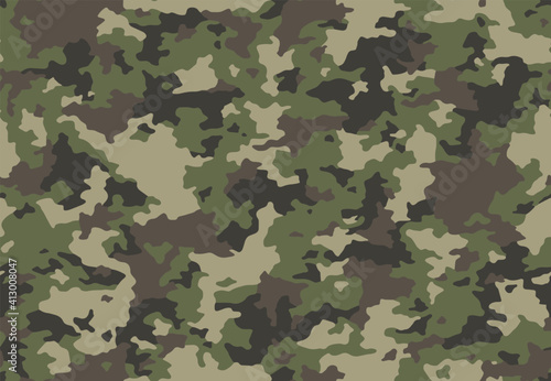 Full seamless military camouflage skin pattern vector for decor and textile. Army masking design for hunting textile fabric printing and wallpaper. Design for fashion and home design. photo