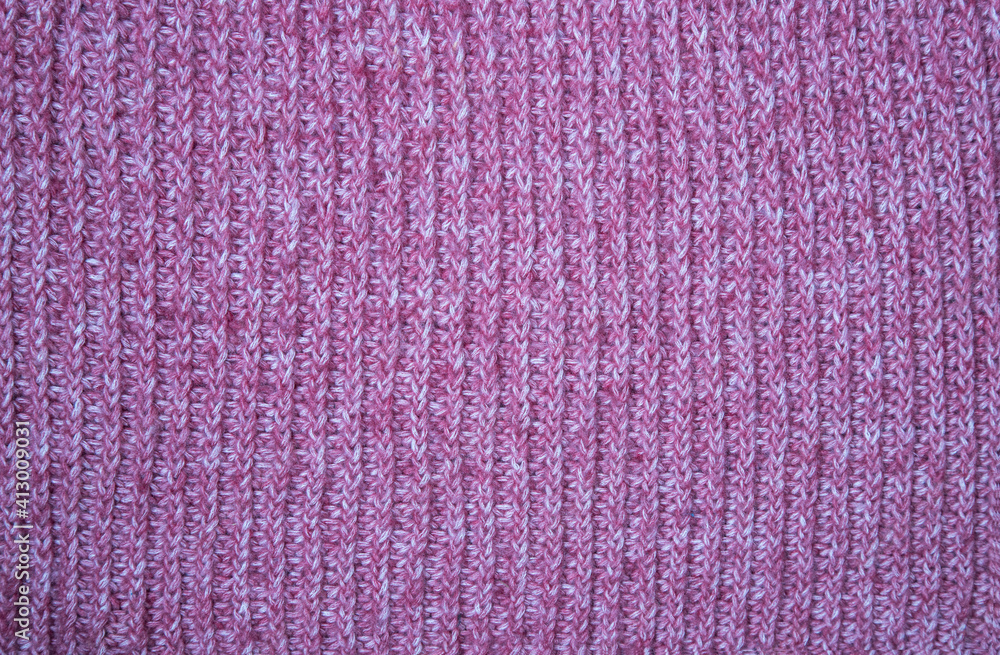 Pink knitted pattern. Knitted textures for wallpaper and background