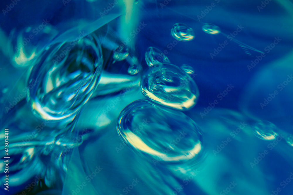 Frozen bubbles in glass. Frozen bubbles in glass.