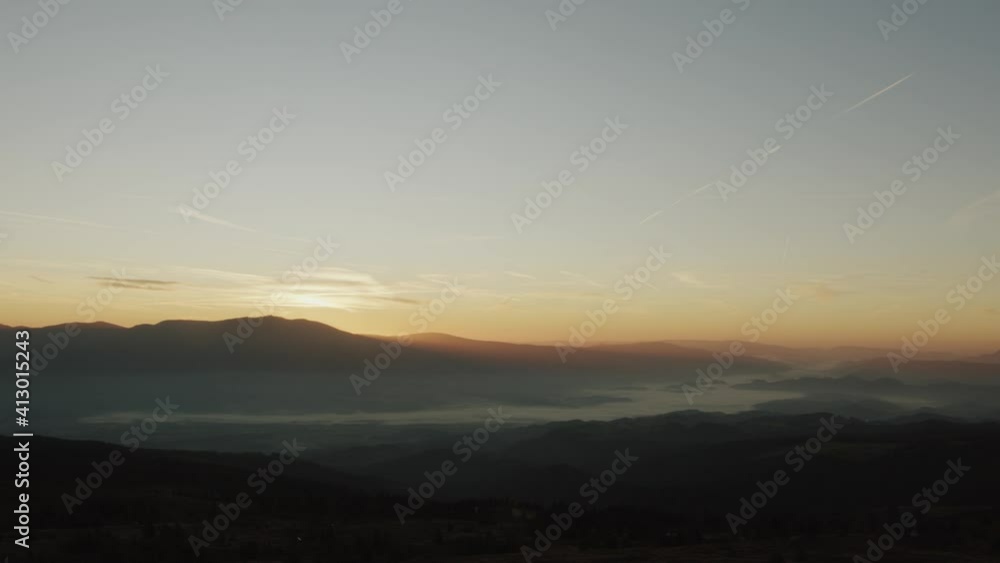 Sonnenaufgang, Berg, Nebel Sonnenaufgang, Berg, Nebel