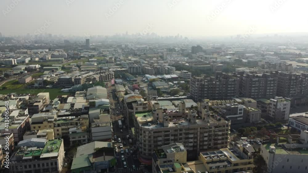 The Aerial view of Taichung The Aerial view of Taichung