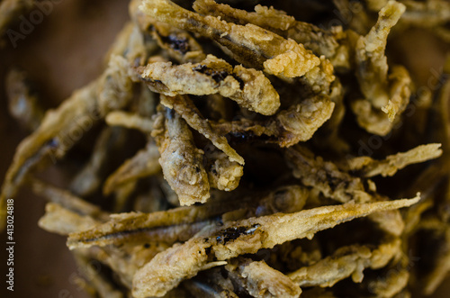 fresh river breaded fried fish photo