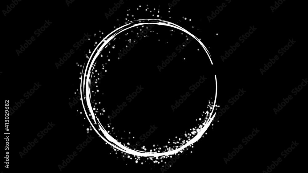 CIRCLE FRAME WITH SPARKLE DOTS. DECORATIVE TITLE DESIGN CIRCLE FRAME WITH SPARKLE DOTS. DECORATIVE TITLE DESIGN