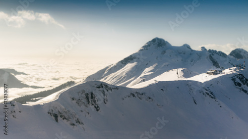 snow covered mountains © Nikita Olenev